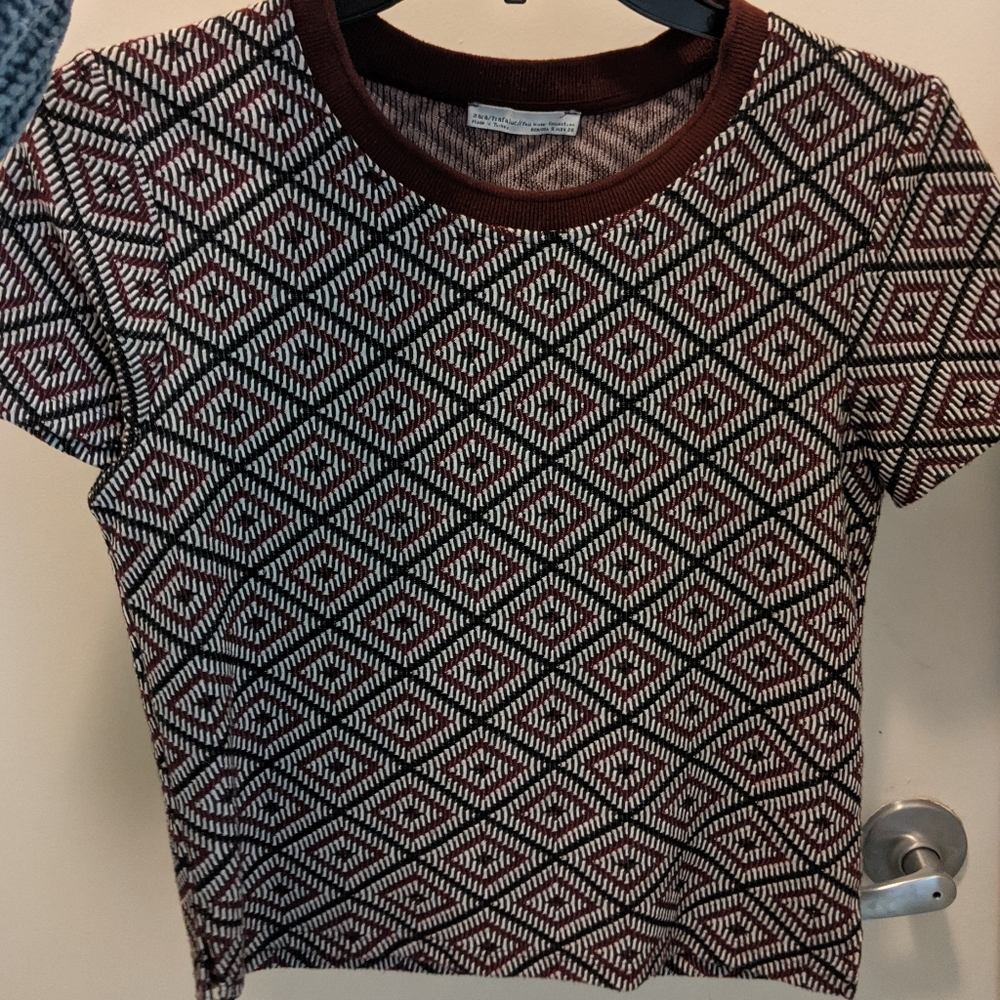 Zara top with pattern